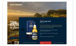 Un flacon de whisky Glen Moray Elgin Classic sur un site web. Avis sur le Glen Moray whisky.