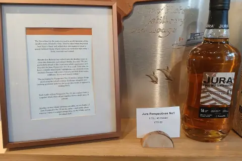 Bouteille de whisky Jura Perspective No1, avec description de son profil fruité, aromatique et côtier. Avis sur ce whisky Jura.