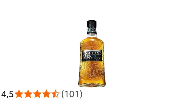 Bouteille de whisky Highland Park 10 ans d'âge, Viking Scars. 4,5 étoiles sur 101 avis.