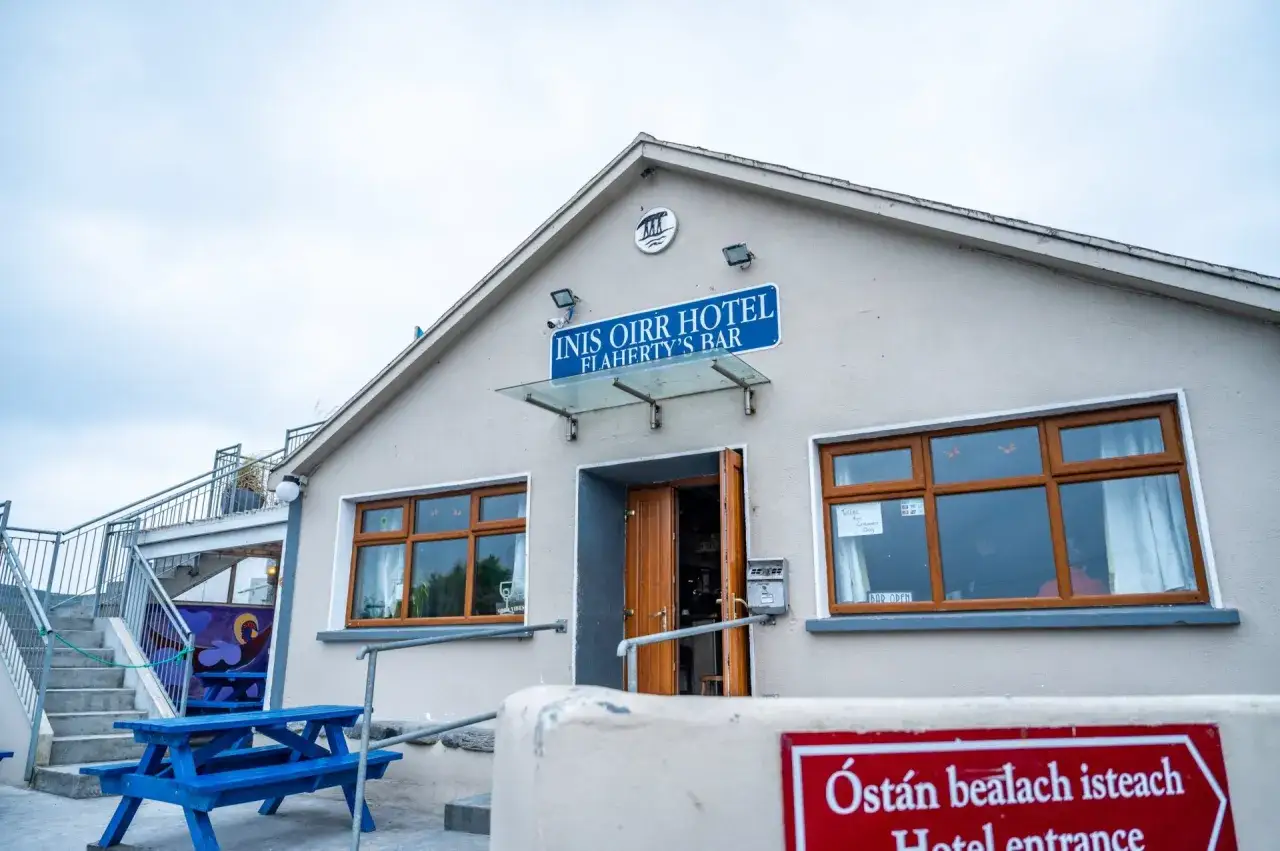 L'h&ocirc;tel Inis Oirr sur les &icirc;les Aran, un endroit id&eacute;al pour d&eacute;guster un bon poisson.