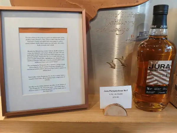 Bouteille de whisky Jura Perspective No1, avec description de son profil fruité, aromatique et côtier. Avis sur ce whisky Jura.